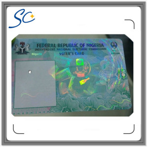 PVC Card with Hologram Overlay Film