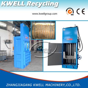 Hydraulic Grass Press Machine/Vertical Square Hay Baler/Fabric Baling Machine